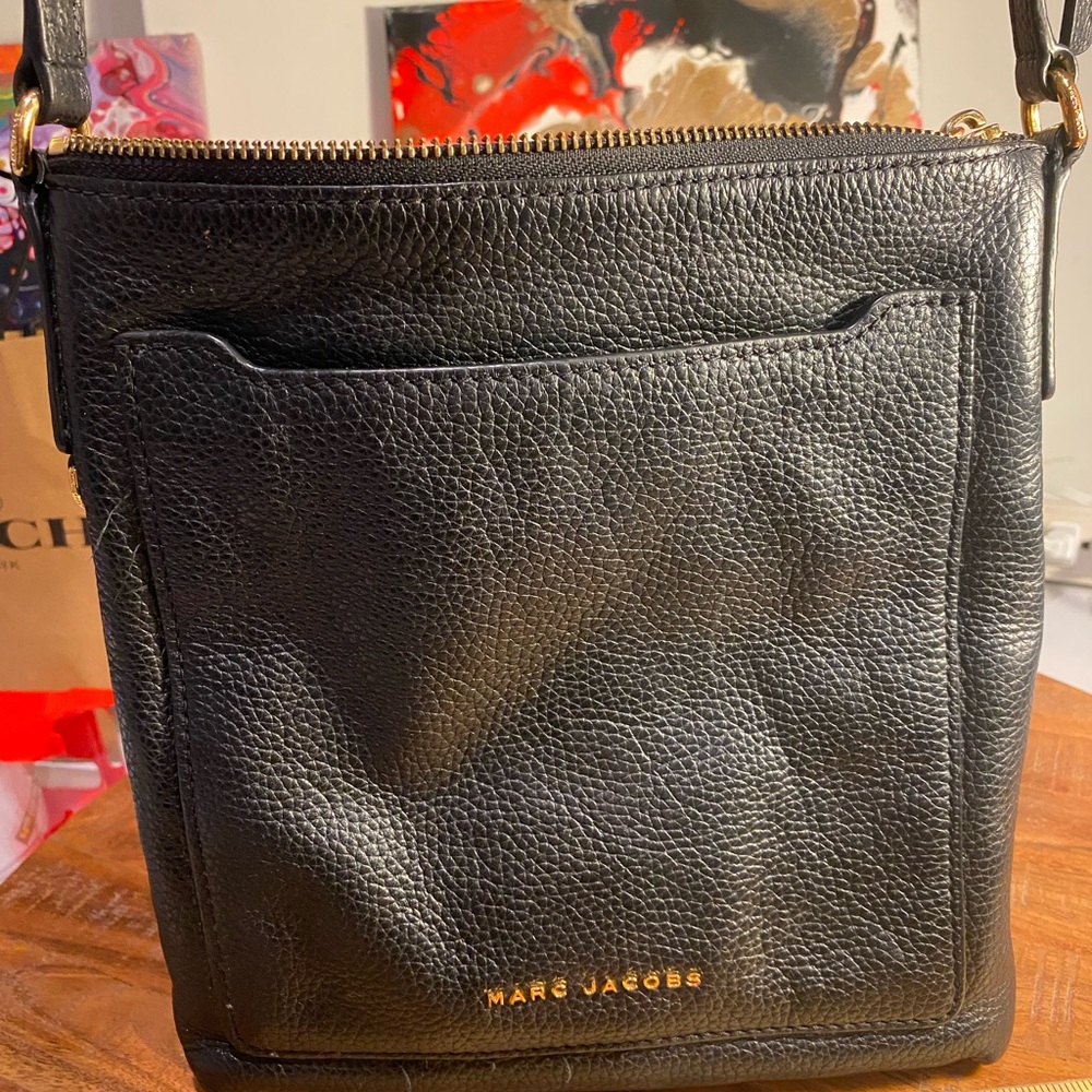 Marc Jacobs tourist crossbody Black Leather Crossbody Bag